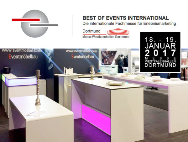 Besuchen Sie uns auf der BEST OF EVENTS INTERNATIONAL in